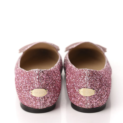 Jimmy Choo Glitter Degrade Gala Viola Flats 41 Candyfloss Champagne 5 of 10