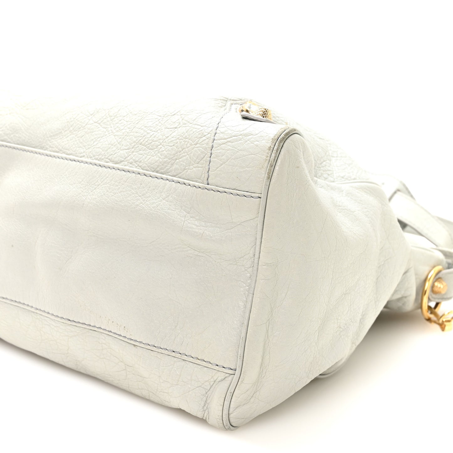 Agneau Giant 12 Gold Hardware Velo Gris Glace