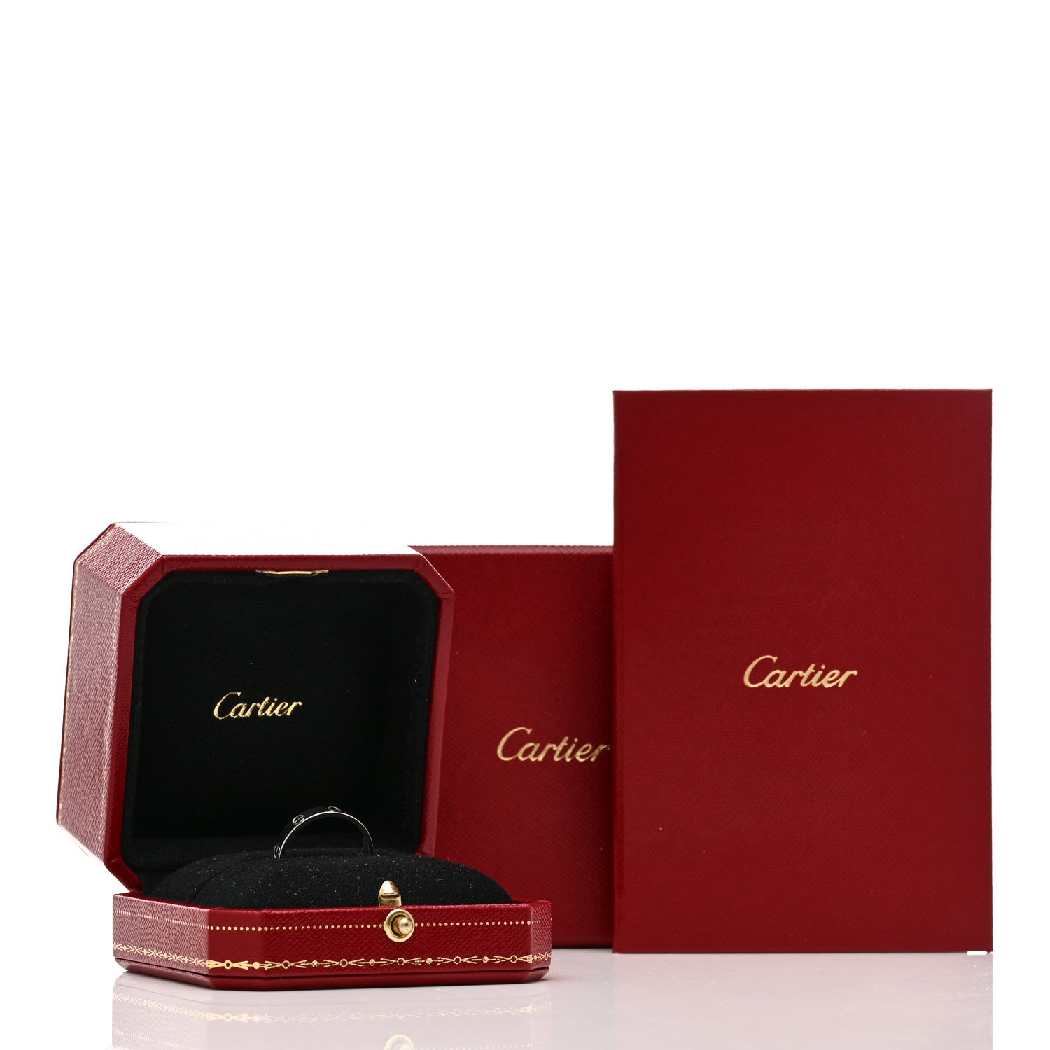 Cartier 18K White Gold 3.5mm LOVE Wedding Band Ring 59 8.75 5 of 5