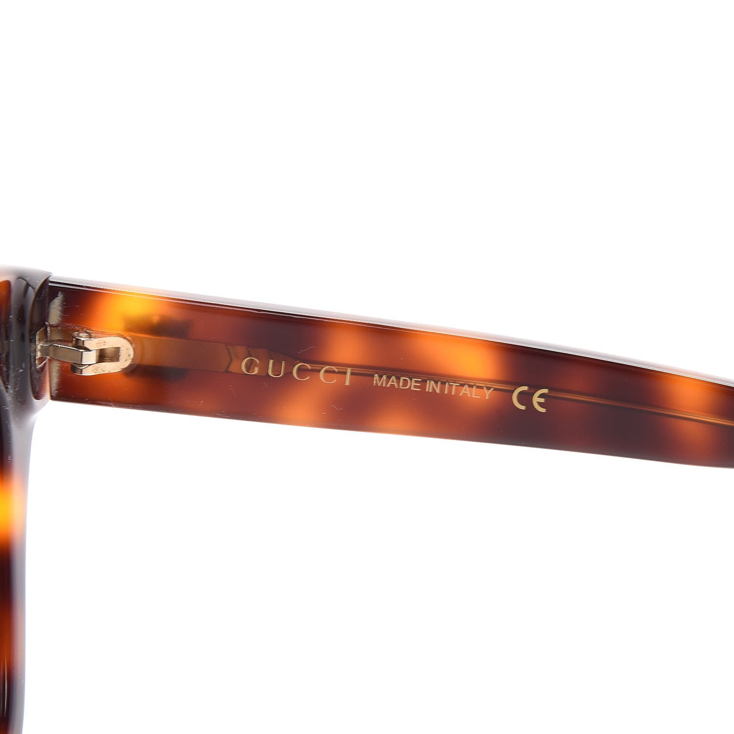 Gucci Acetate Square Frame Sunglasses GG0029S Tortoise 6 of 7
