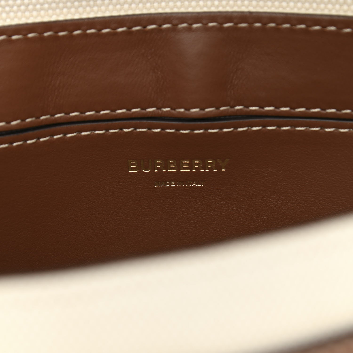 Burberry Canvas Horseferry Print Note Crossbody Bag Natural Tan 6 of 12