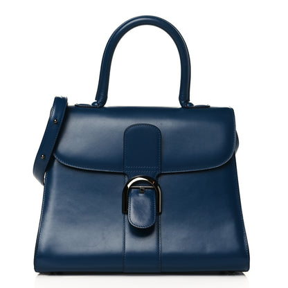 Delvaux Box Calfskin Brillant MM Satchel Blue De Prusse 1 of 9