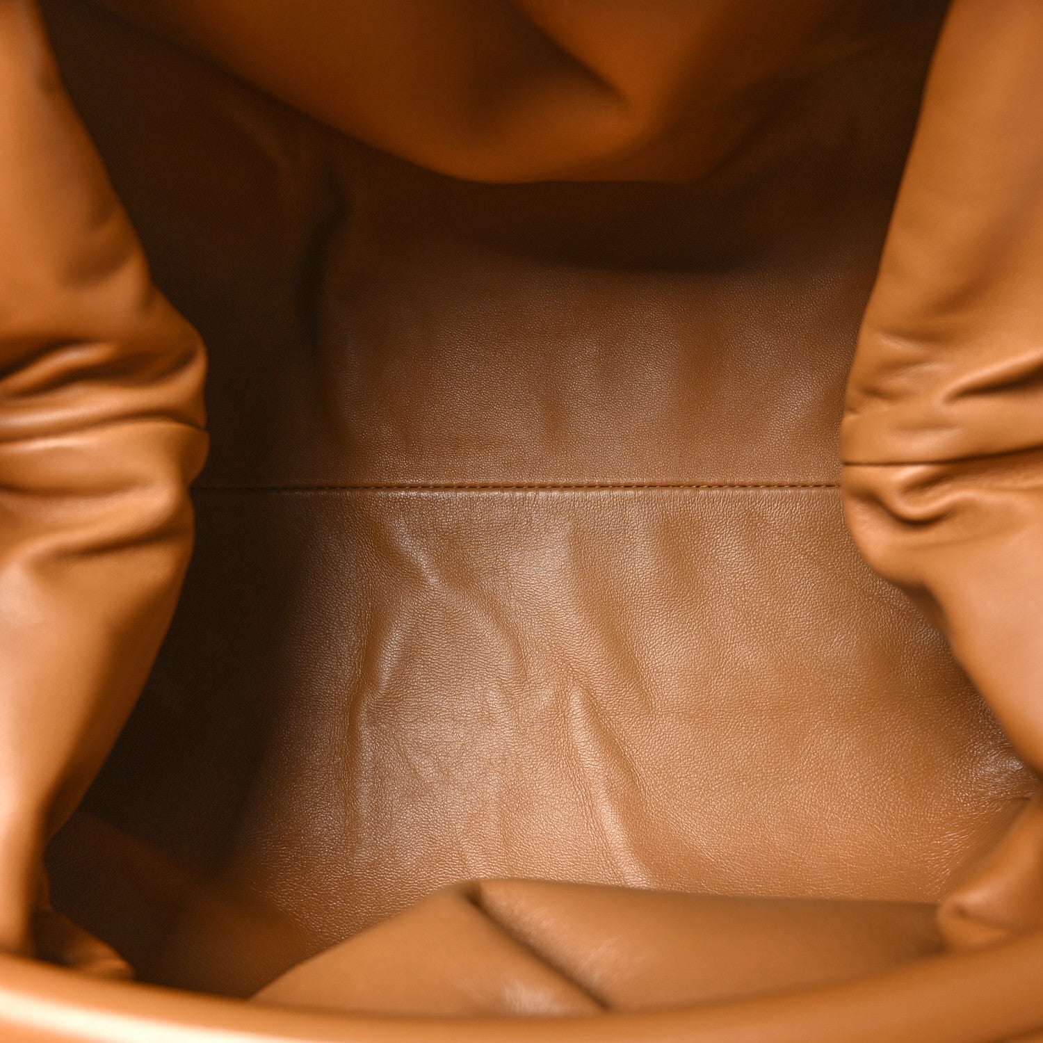 Bottega Veneta Nappa Maxi Intrecciato The Pouch Oversized Clutch Caramel 5 of 9