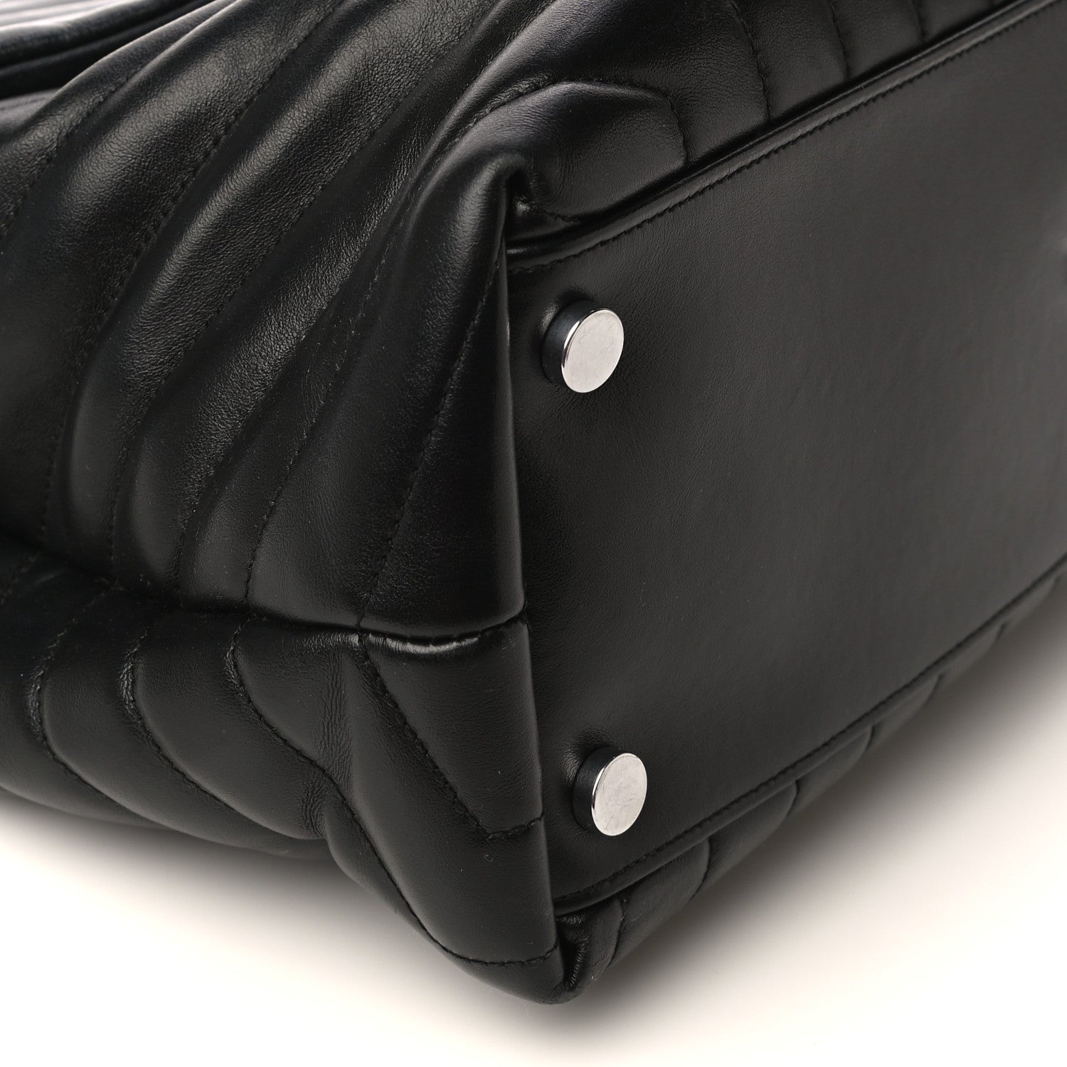 Saint Laurent Calfskin Y Quilted Monogram Large Loulou Chain Satchel Black 7 of 11
