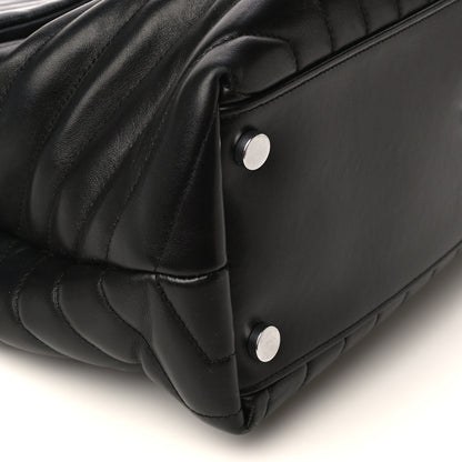 Saint Laurent Calfskin Y Quilted Monogram Large Loulou Chain Satchel Black 7 of 11
