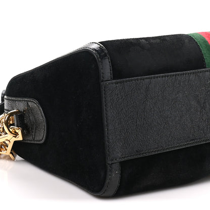 Gucci Suede Patent GG Web Medium Ophidia Boston Black 9 of 11