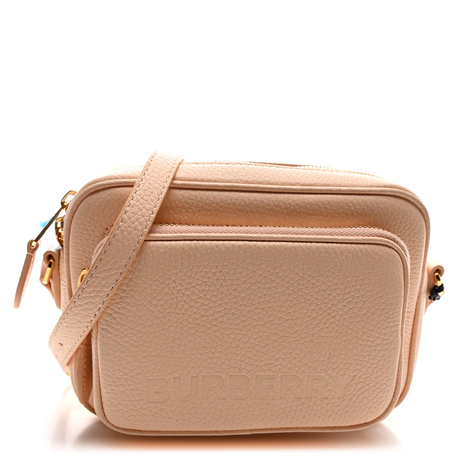 Burberry Grained Calfskin Small Camera Bag Peach Pink 1 of 10
