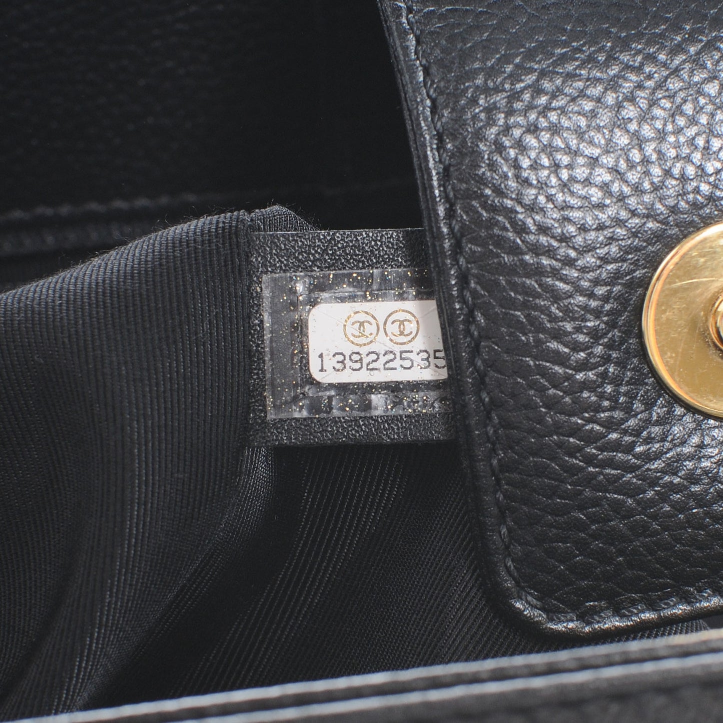 Calfskin Cerf Executive Shopper Tote Black