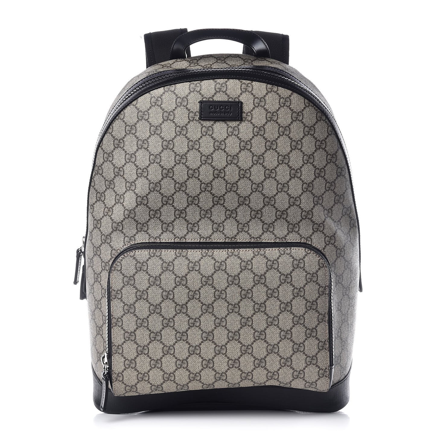 GG Supreme Monogram Medium Backpack Black