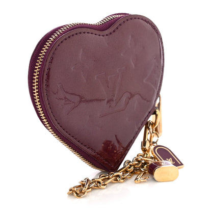 Louis Vuitton Vernis Heart Coin Purse Violet 3 of 15