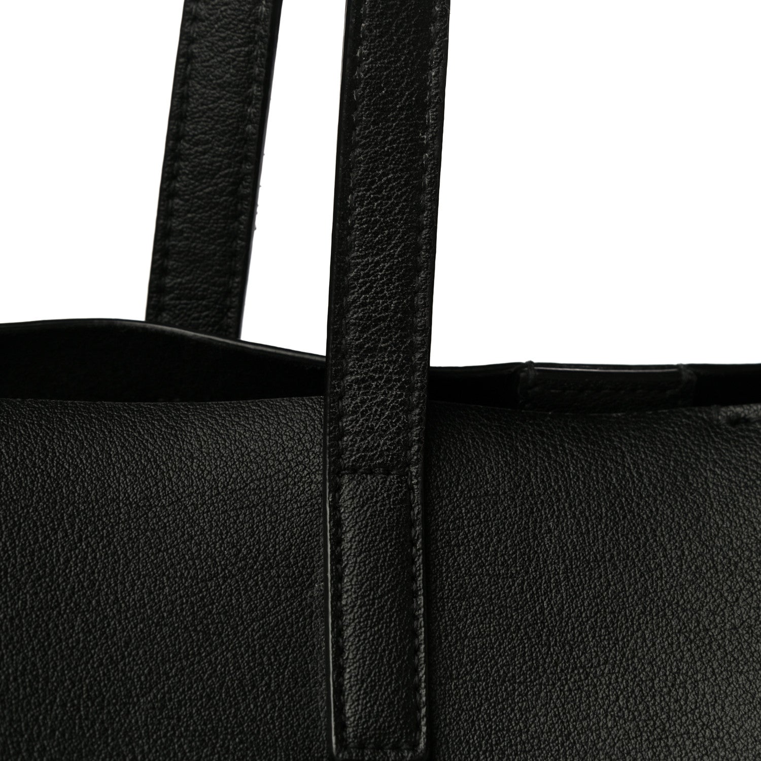 Saint Laurent Calfskin Large Shopping Tote Black 21 of 23