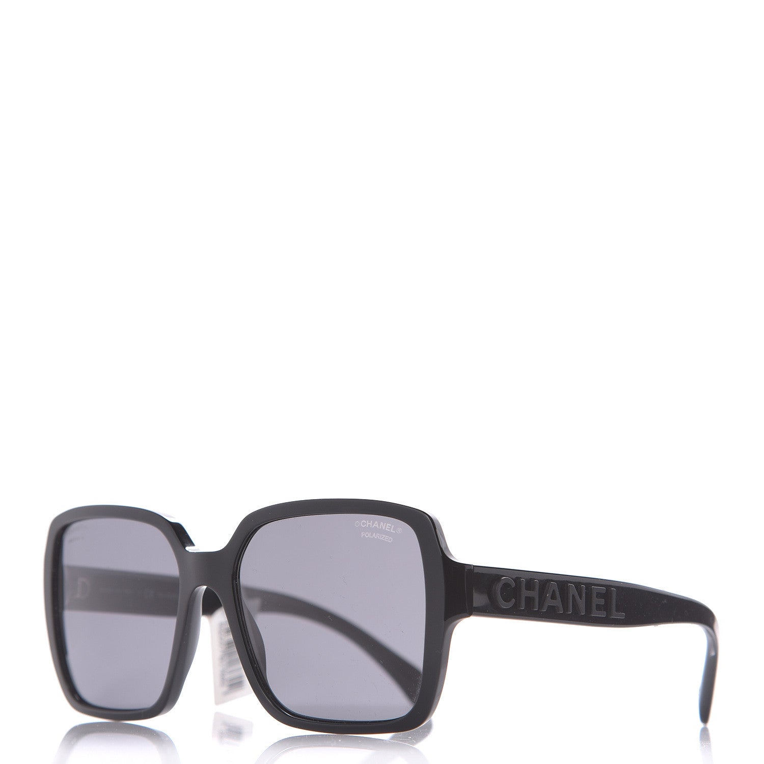 Chanel Acetate Polarized Square Sunglasses 5408 Black 1 of 7