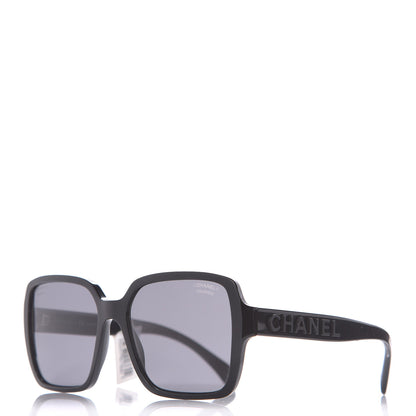 Chanel Acetate Polarized Square Sunglasses 5408 Black 1 of 7