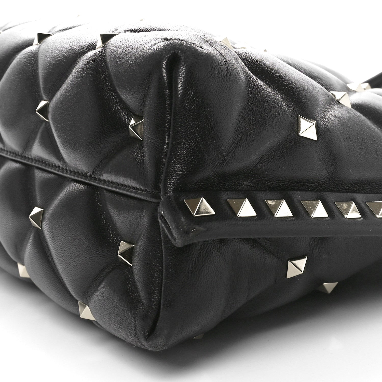 Valentino Garavani Nappa Candystud Shoulder Bag Black 9 of 9