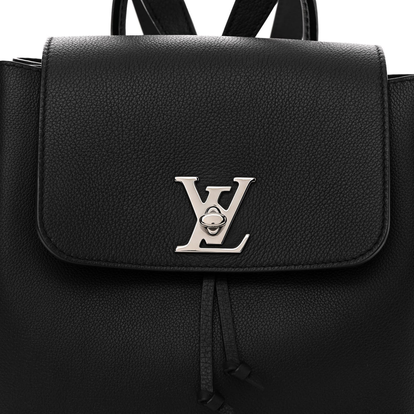 Calfskin Lockme Backpack Black