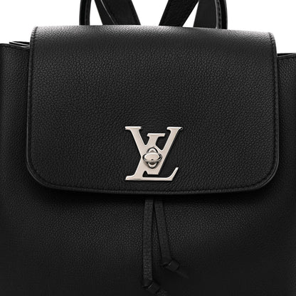 Louis Vuitton Calfskin Lockme Backpack Black 9 of 12