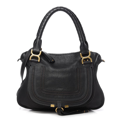 Chloe Calfskin Medium Marcie Satchel Black 1 of 12