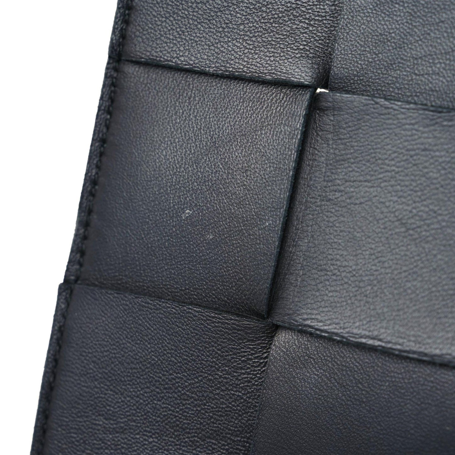 Lambskin Maxi Intrecciato Cassette Crossbody Bag Black
