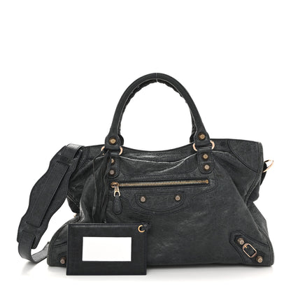 Balenciaga Agneau Giant 12 Rose Gold Hardware City Dark Night 2 of 13