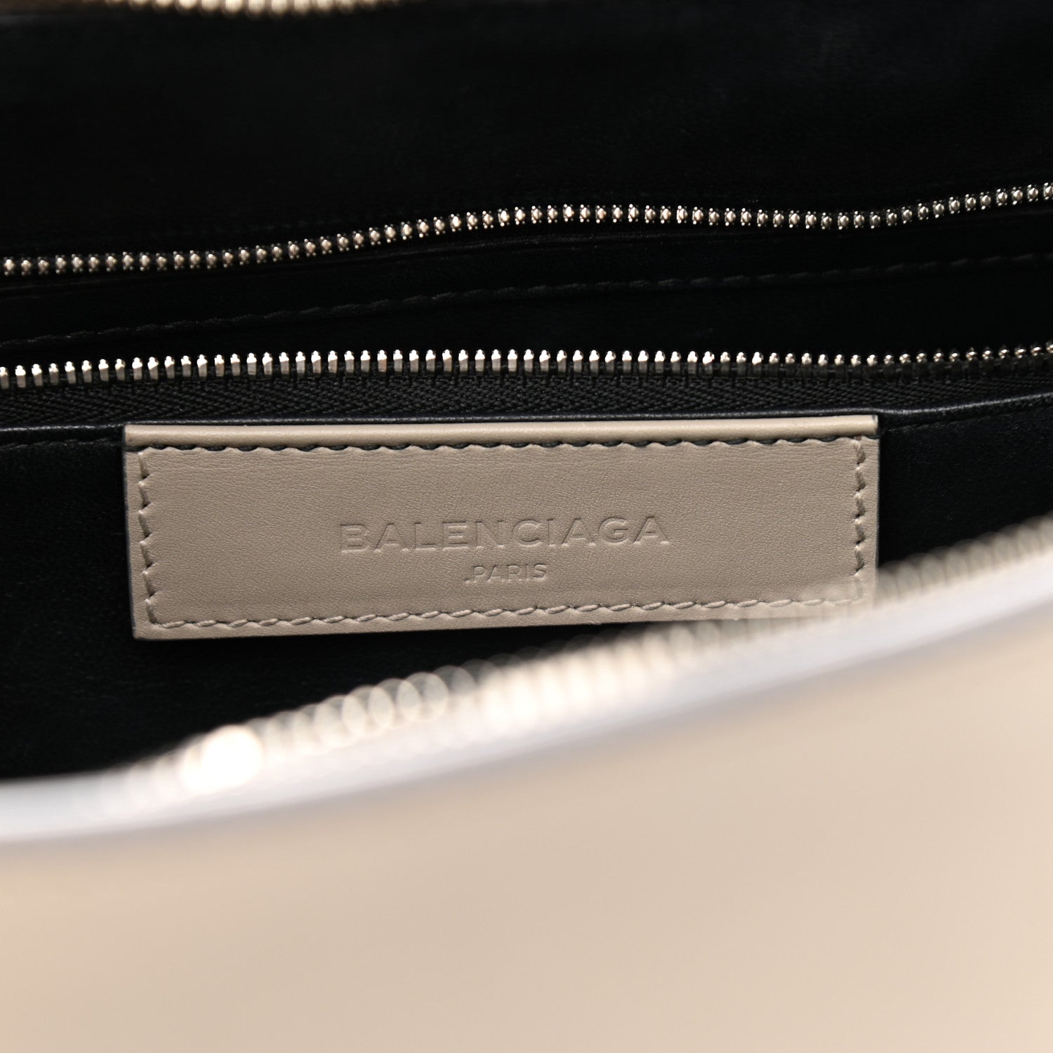 Balenciaga Calfskin Le Dix M Cartable Shoulder Bag Pearl Grey 5 of 13