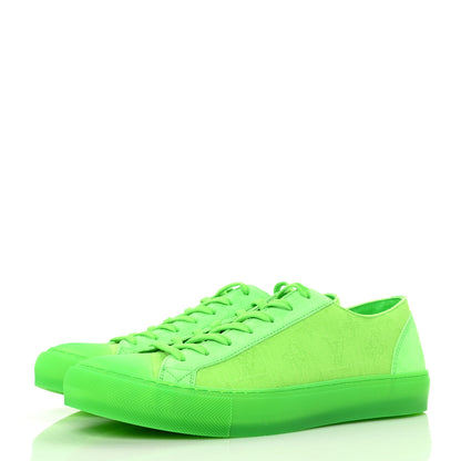 Louis Vuitton Canvas Monogram Mens Tattoo Sneakers 7.5 Vert 3 of 7