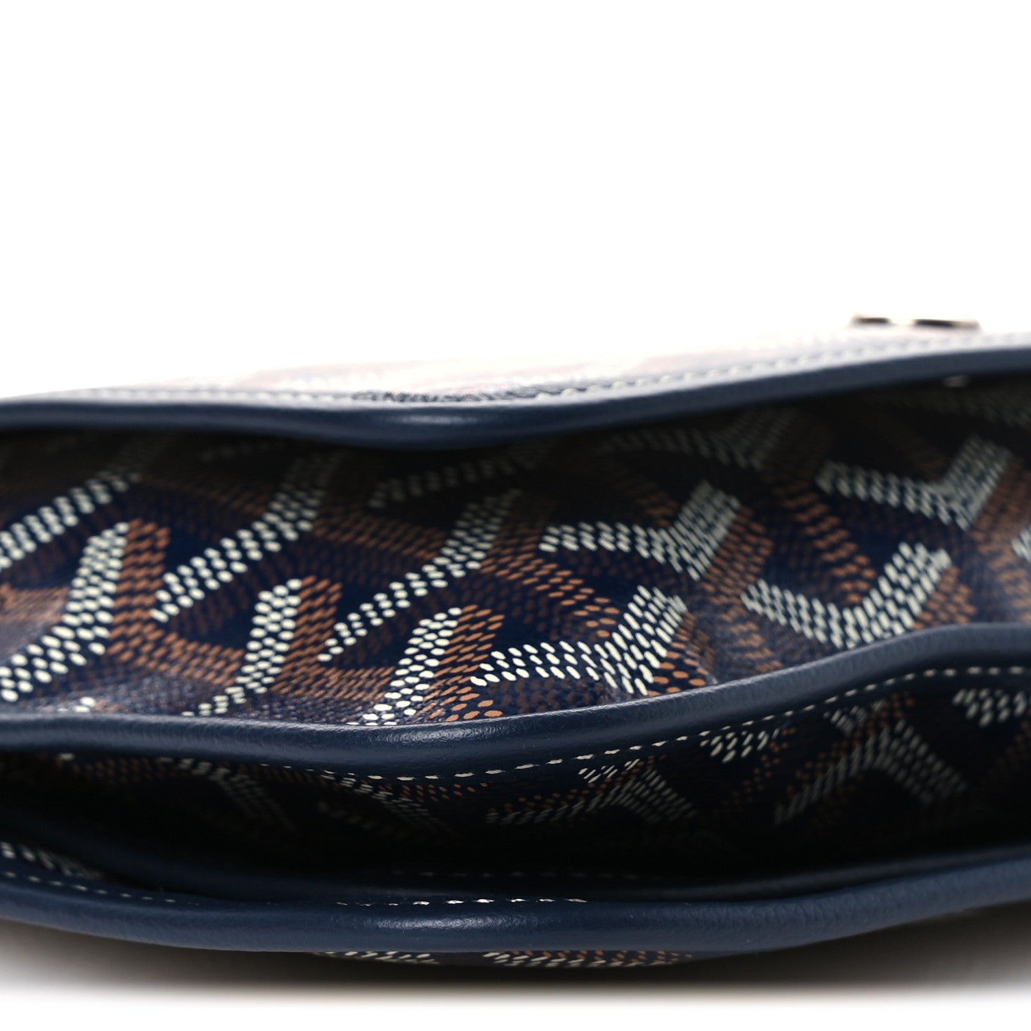Goyard Goyardine Plumet Wallet Clutch Navy 8 of 9