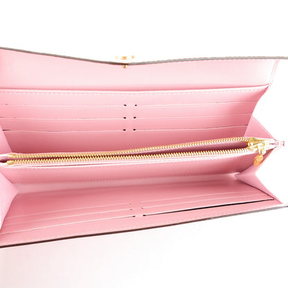 Louis Vuitton Vernis Sarah Wallet NM Rose Ballerine 5 of 8