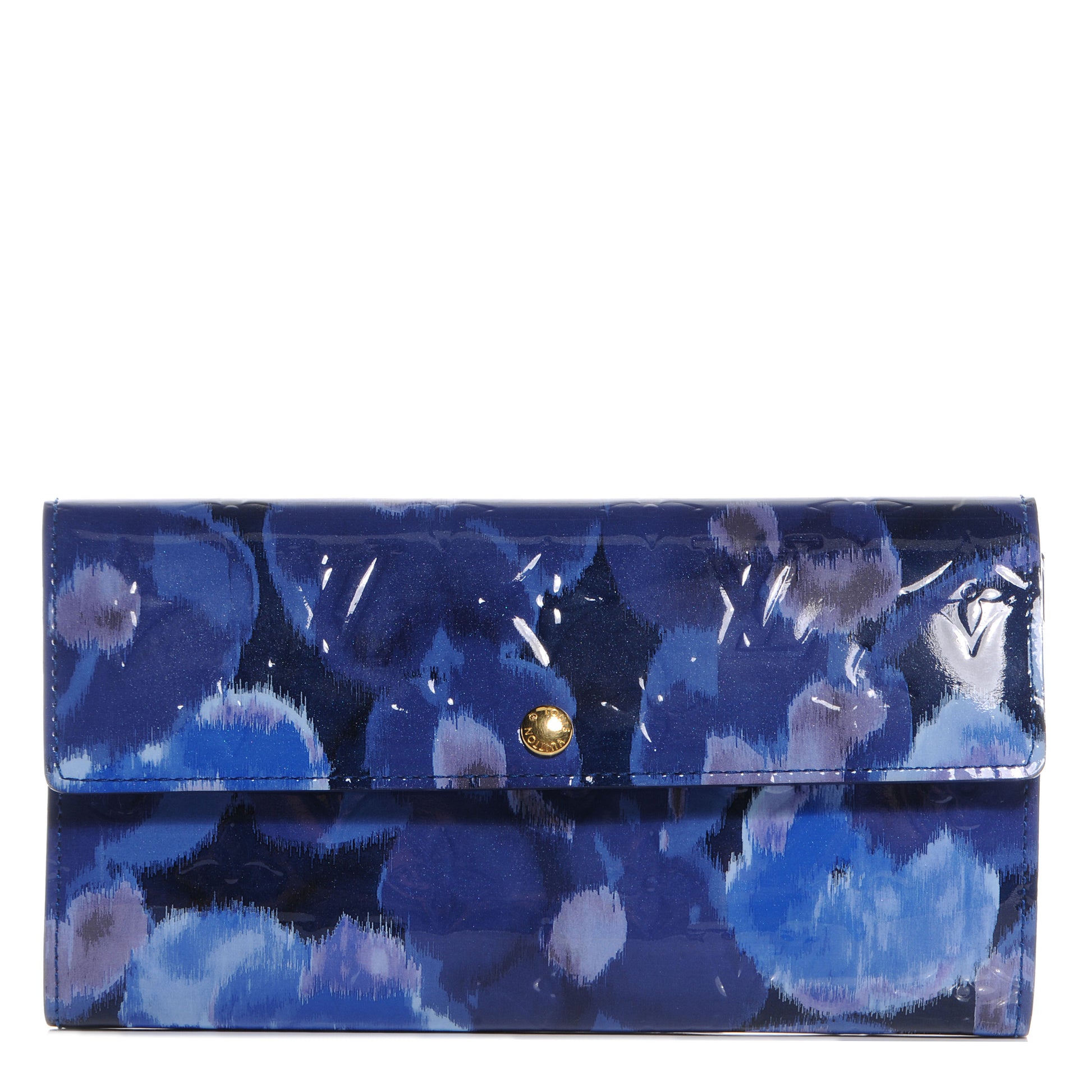 Louis Vuitton Vernis Ikat Sarah Wallet Grand Blue 1 of 7