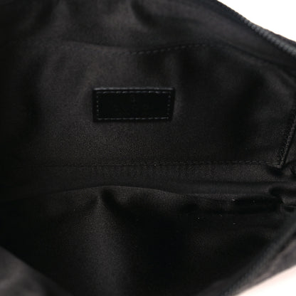 Gucci Jacquard Black Denim GG Monogram Horsebit Slim Small Shoulder Bag Black Grey 5 of 10