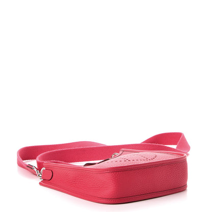 Hermes Taurillon Clemence Evelyne TPM Rose Extreme 4 of 9