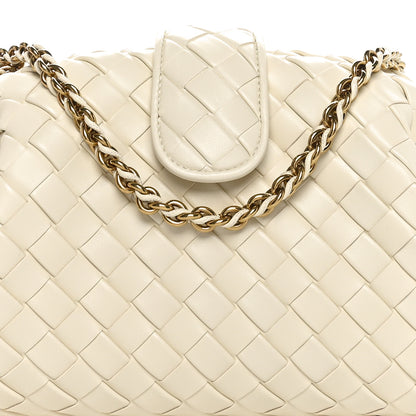 Bottega Veneta Nappa Intrecciato Teen The Lauren 1980 Clutch With Chain String 9 of 11