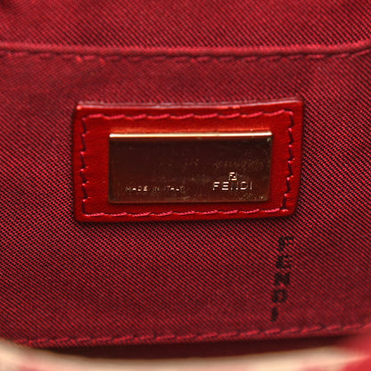 Fendi Zucchino Vitello Mini Sporty Beige Rosso 9 of 11