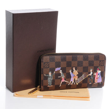 Louis Vuitton Damier Ebene Illustre Zippy Wallet Violet 5 of 8