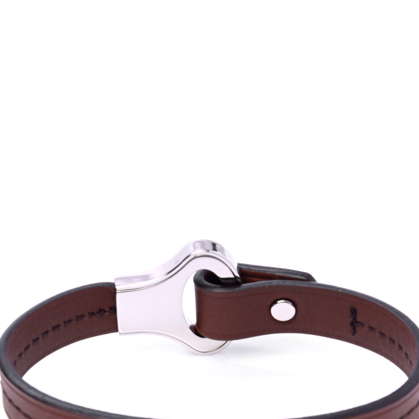 Calfskin Mens Archive Bracelet 19 Brown