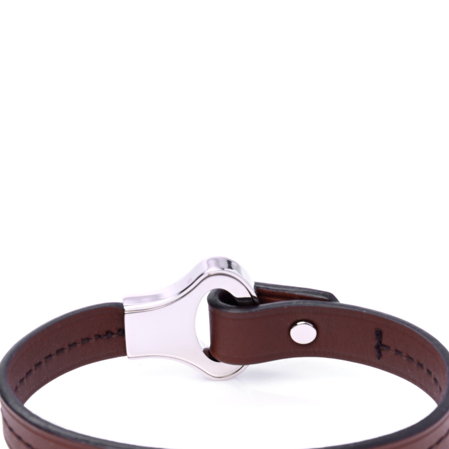 Louis Vuitton Calfskin Mens Archive Bracelet 19 Brown 3 of 5