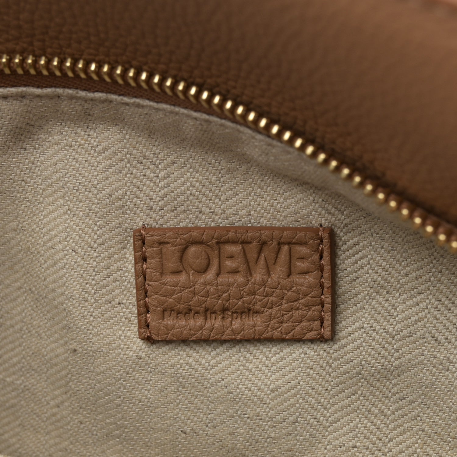 Loewe Grained Calfskin Small Puzzle Edge Bag Toffee 6 of 10