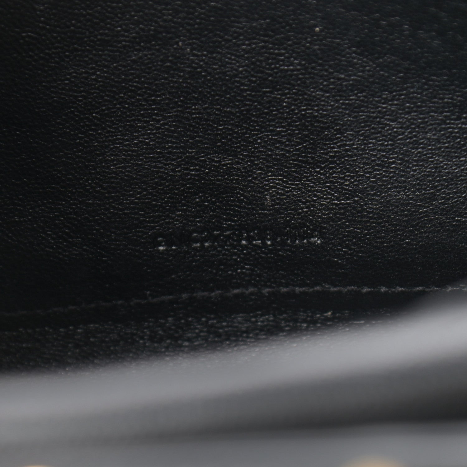 Saint Laurent Grain De Poudre Matelasse Chevron Monogram Chain Wallet Black 7 of 10