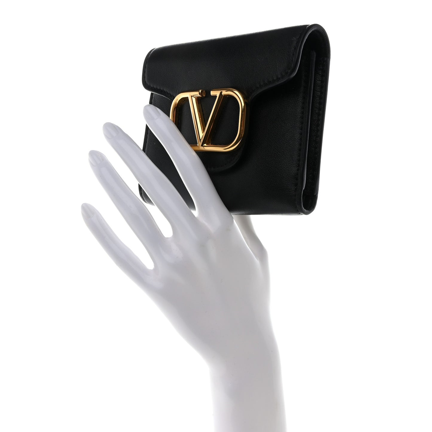 Calfskin Small Loco Wallet Black