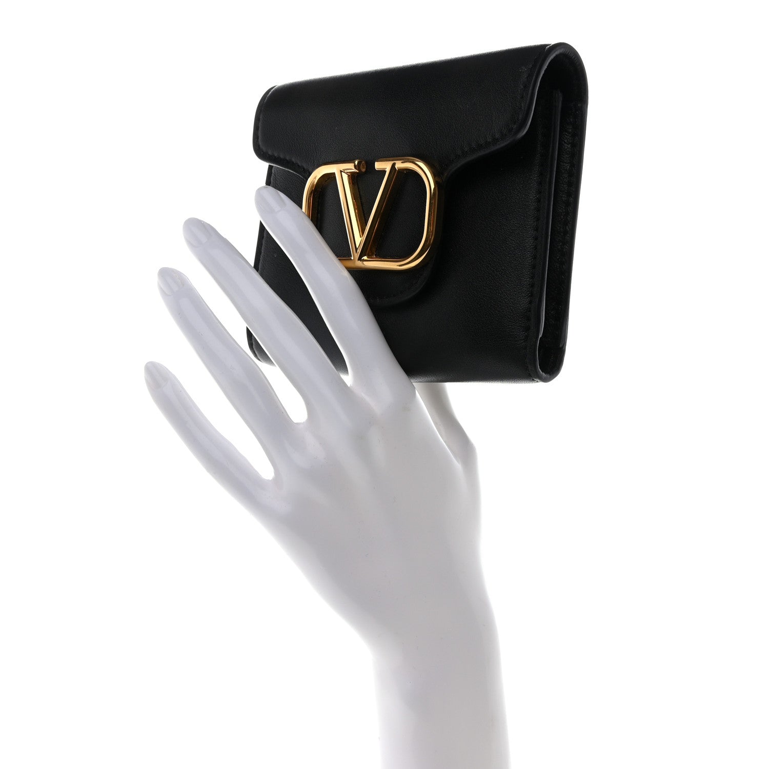 Valentino Garavani Calfskin Small Loco Wallet Black 2 of 11