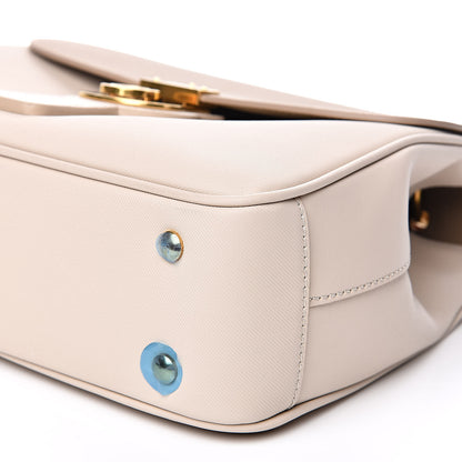Burberry Trench Calfskin Medium DK88 Top Handle Bag Honey Limestone 10 of 13