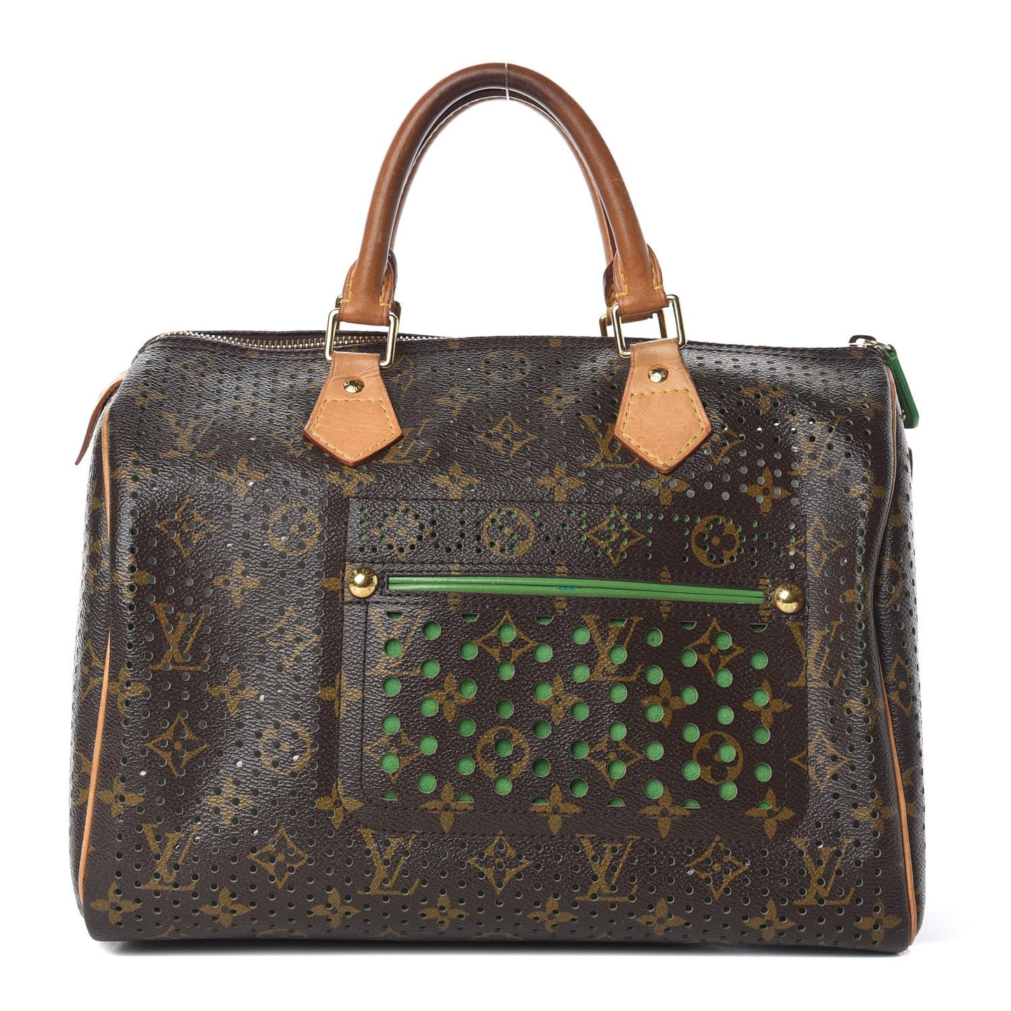 Monogram Perforated Speedy 30 Green