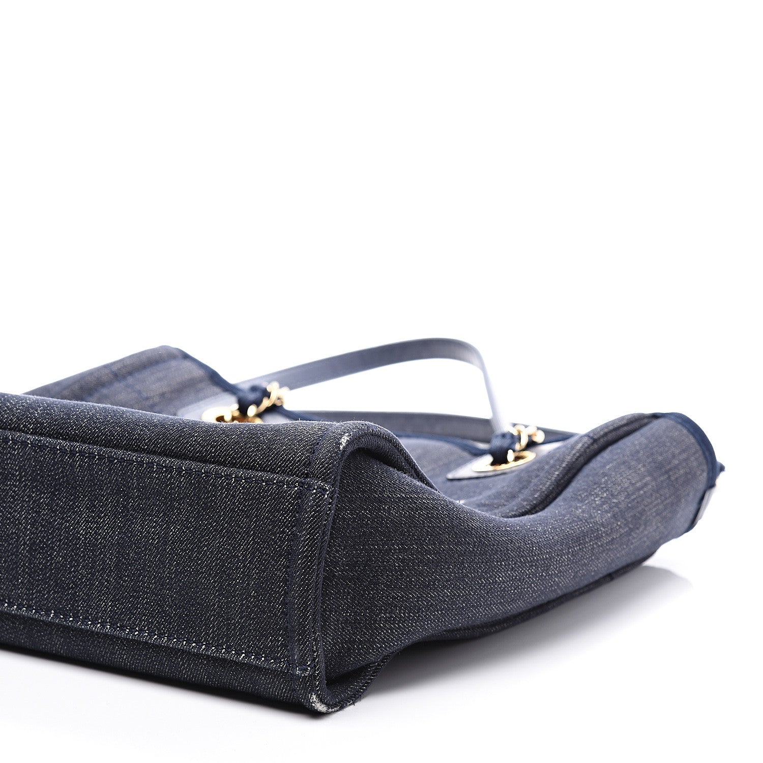 Chanel Denim Mini Deauville Tote Dark Blue 8 of 10