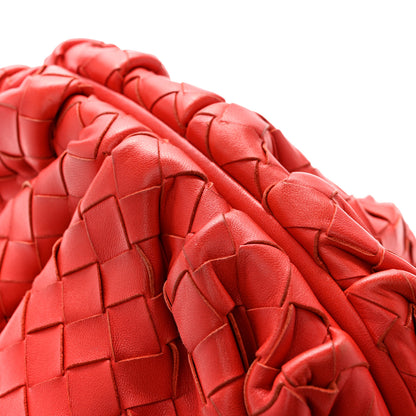 Bottega Veneta Nappa Maxi Intrecciato The Pouch Oversized Clutch Bright Red 11 of 13