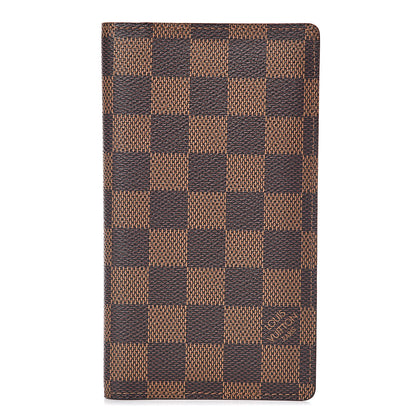 Louis Vuitton Damier Ebene Checkbook Cover Wallet 1 of 8