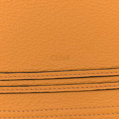 Chloe Raffia Small Grain Calfskin Medium Marcie Basket Yellow 6 of 13