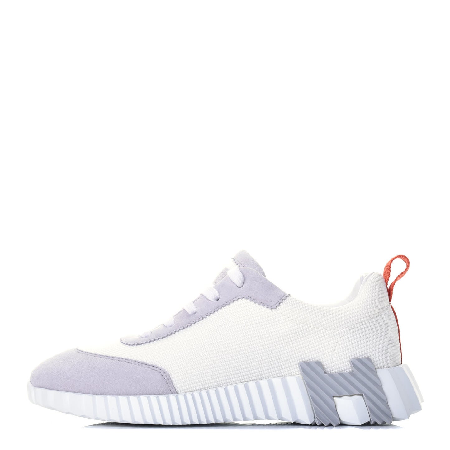 Technical Canvas Suede Goatskin Bouncing Sneakers 37.5 White Multicolor