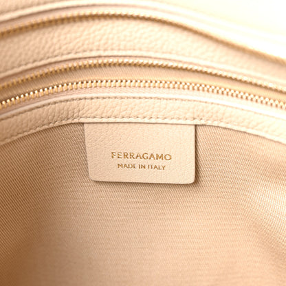 Salvatore Ferragamo Calfskin Large Star Tote Stone 6 of 10