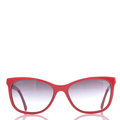 Chanel Cat Eye Chain Sunglasses 5260-Q Red 2 of 8