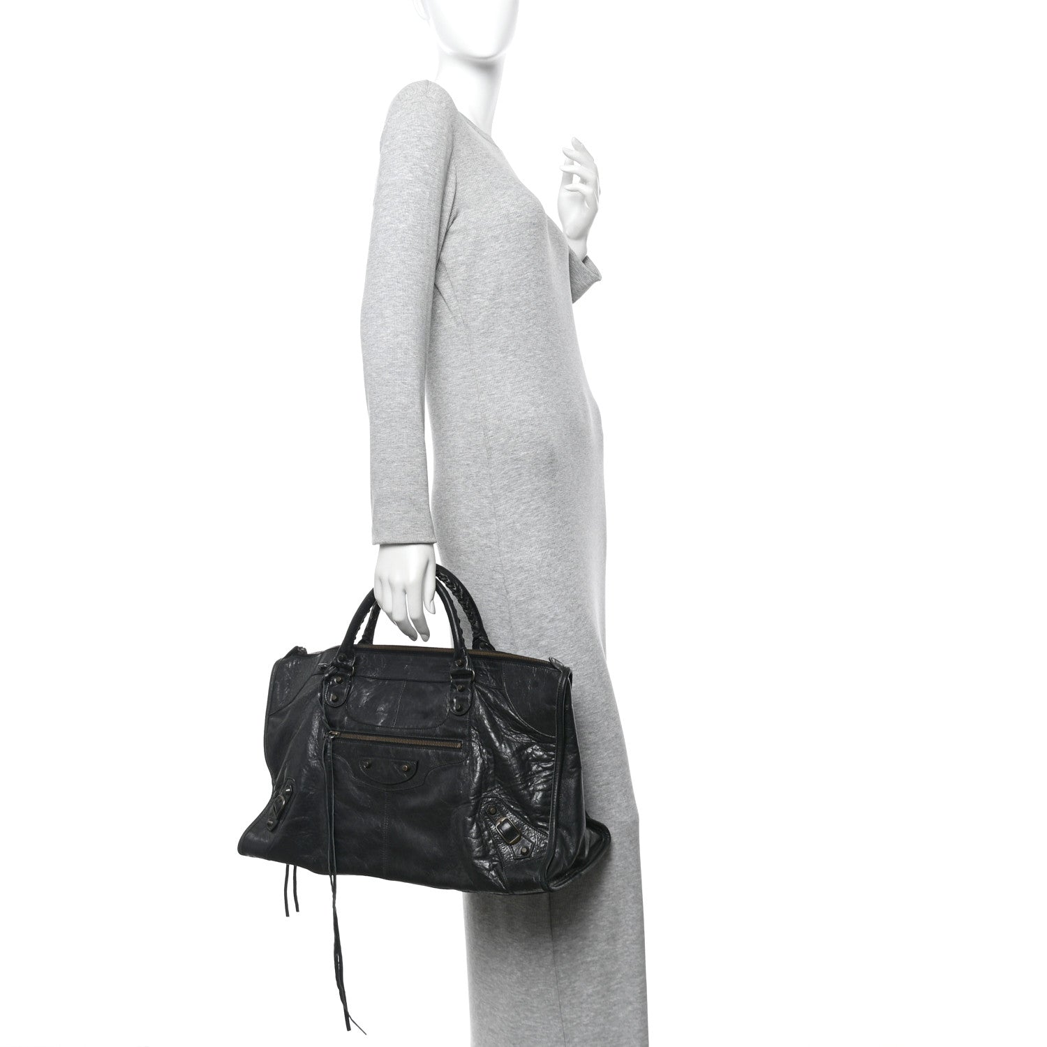 Balenciaga Agneau Classic Hardware Work Anthracite 3 of 19