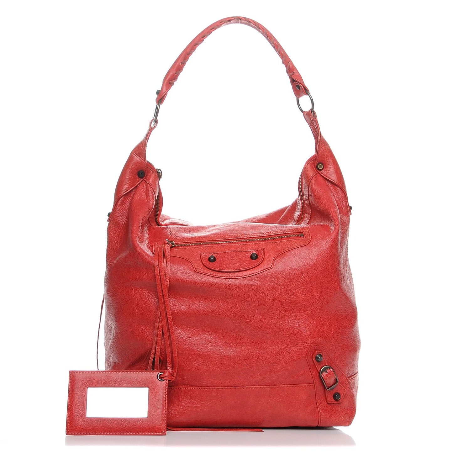 Agneau Classic Hardware Day Hobo Coquelicot